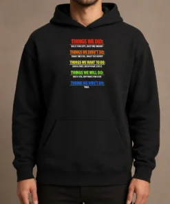 Original Things We Did Music Lyric Mashup Quote Song Lyrics Hoodie