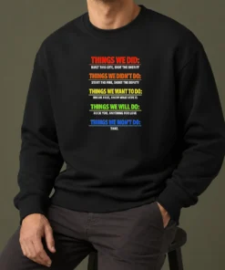 Original Things We Did Music Lyric Mashup Quote Song Lyrics Sweater