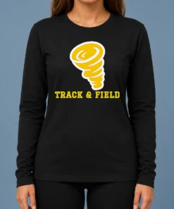 Original Tornado Track And Field Athletics Logo Long Sleeve Shirt