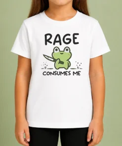 Premium Awesome Rage Consumes Me Frog Kids T-Shirt