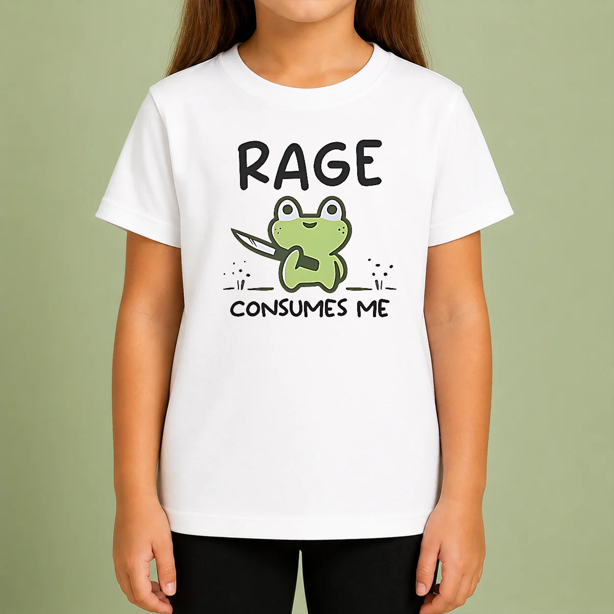 Premium Awesome Rage Consumes Me Frog Kids T-Shirt