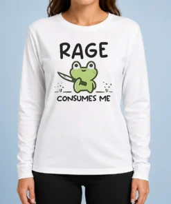 Premium Awesome Rage Consumes Me Frog Long Sleeve Shirt