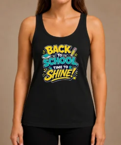 Premium Back To School Time To Shine Vector Tank Top