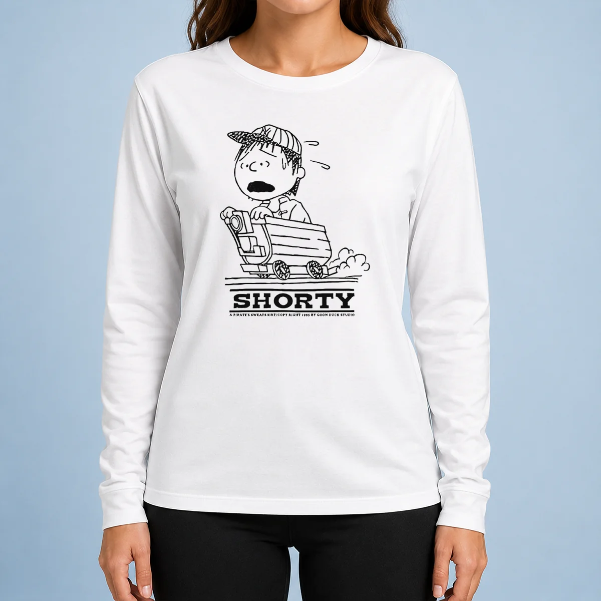 Premium Charlie Brown Peanuts Shorty A Pirate'S Sweatshirt Copy Right 1995 By Goon Long Sleeve Shirt