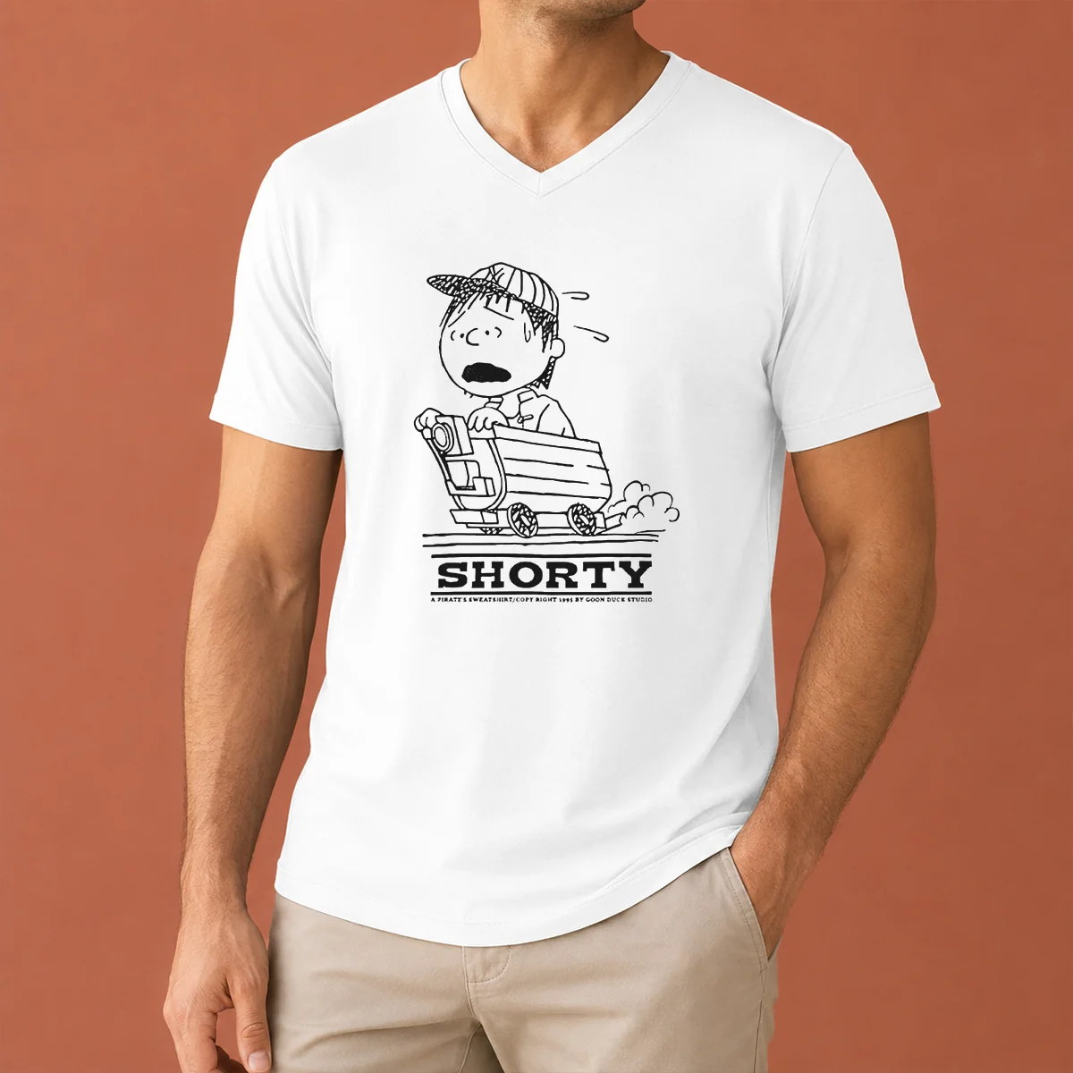 Premium Charlie Brown Peanuts Shorty A V-Neck Shirt Premium Charlie Brown Peanuts Shorty A V-Neck Shirt