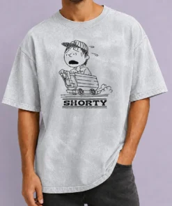 Premium Charlie Brown Peanuts Shorty A Pirate'S Sweatshirt Copy Right 1995 By Goon Washed T Shirt front view on a soft washed fabric