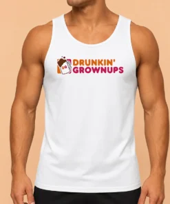 Premium Funny Drunkin Grownups DG Mug Logo Parody Tank Top