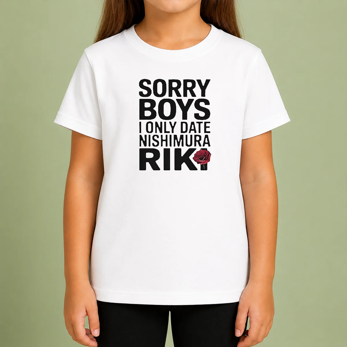 Premium Funny Sorry Boys I Only Date Nishimura Riki Ni Ki Kids T-Shirt