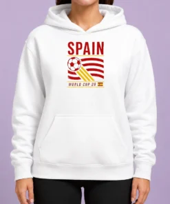 Premium Good Spain National Football Team World Cup 26 Soccer Team Hoodie