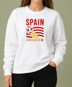 Premium Good Spain National Football Team World Cup 26 Soccer Team Sweater