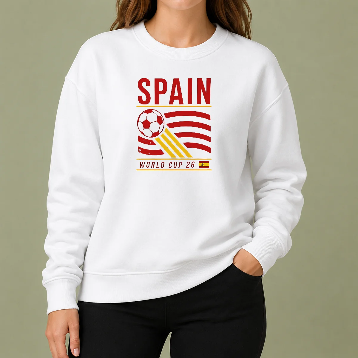 Premium Good Spain National Football Team World Cup 26 Soccer Team Sweater