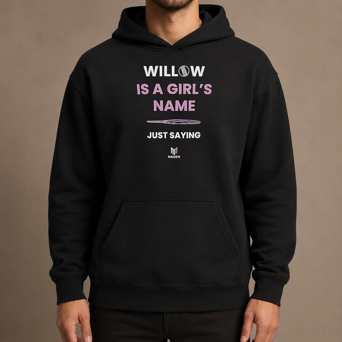Premium Good Willow Is A Girl'S Name Just Saying Hoodie