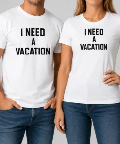 Premium I Need A Vacation Text