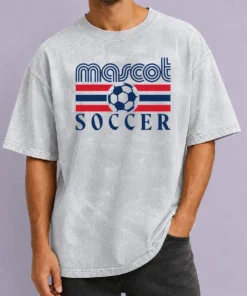 Premium Mascot Soccer Country Fan Washed T-Shirt