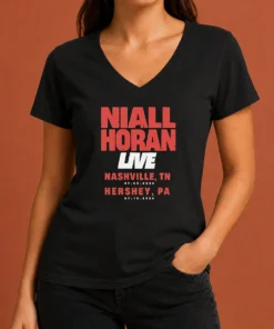 Premium Niall Horan Live Nashville Hershey Tour V-Neck Shirt