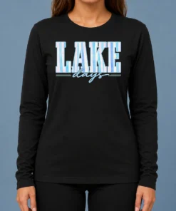 Premium Nice Ake Days Striped Summer Preppy Cottage Coastal Long Sleeve Shirt