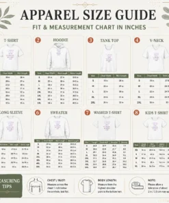 Size chart for Premium Official Everyone Needs Love Everyone Deserves Love with measurements in inches and cm