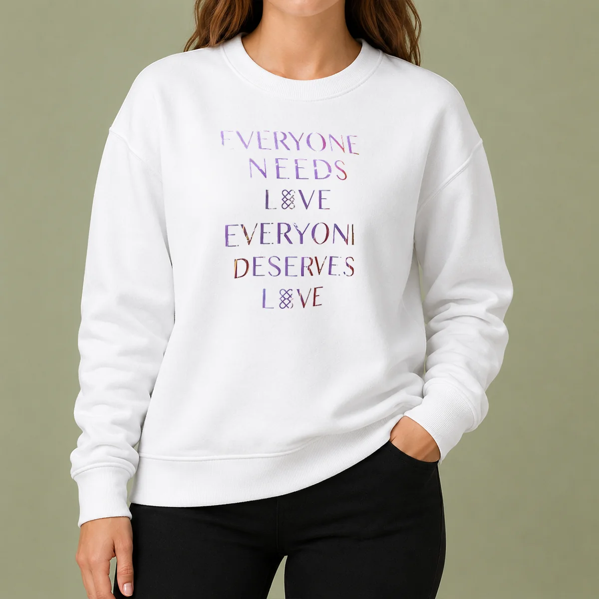 Premium Official Everyone Needs Love Everyone Deserves Love Sweater