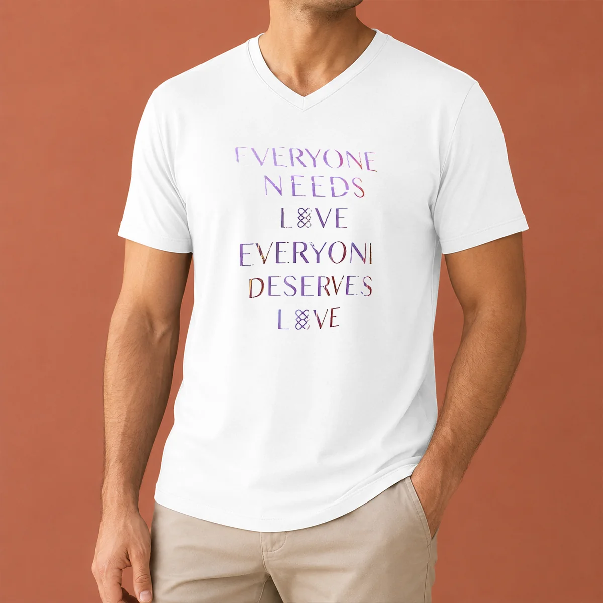 Premium Official Everyone Needs Love Everyone V-Neck Shirt Premium Official Everyone Needs Love Everyone V-Neck Shirt