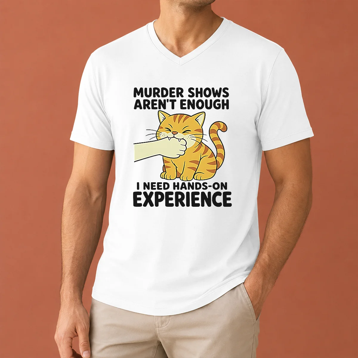 Premium Original Murder Shows Aren'T Enough V-Neck Shirt Premium Original Murder Shows Aren'T Enough V-Neck Shirt