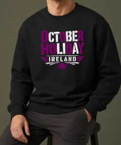 Premium Original October Holiday Ireland Stencil For Cozy Fall Celebrat Sweater