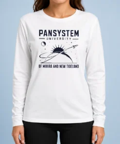 Premium Original Pansystem University Long Sleeve Shirt showing front view with classic fit and university logo