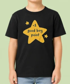 Premium Plus 1 Good Boy Point Star Reward Positive Reinforcement Kids T-Shirt