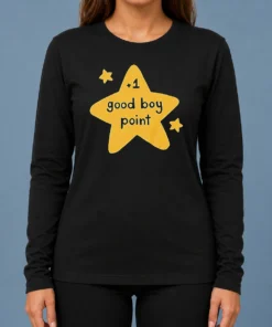 Premium Plus 1 Good Boy Point Star Reward Positive Reinforcement Long Sleeve Shirt