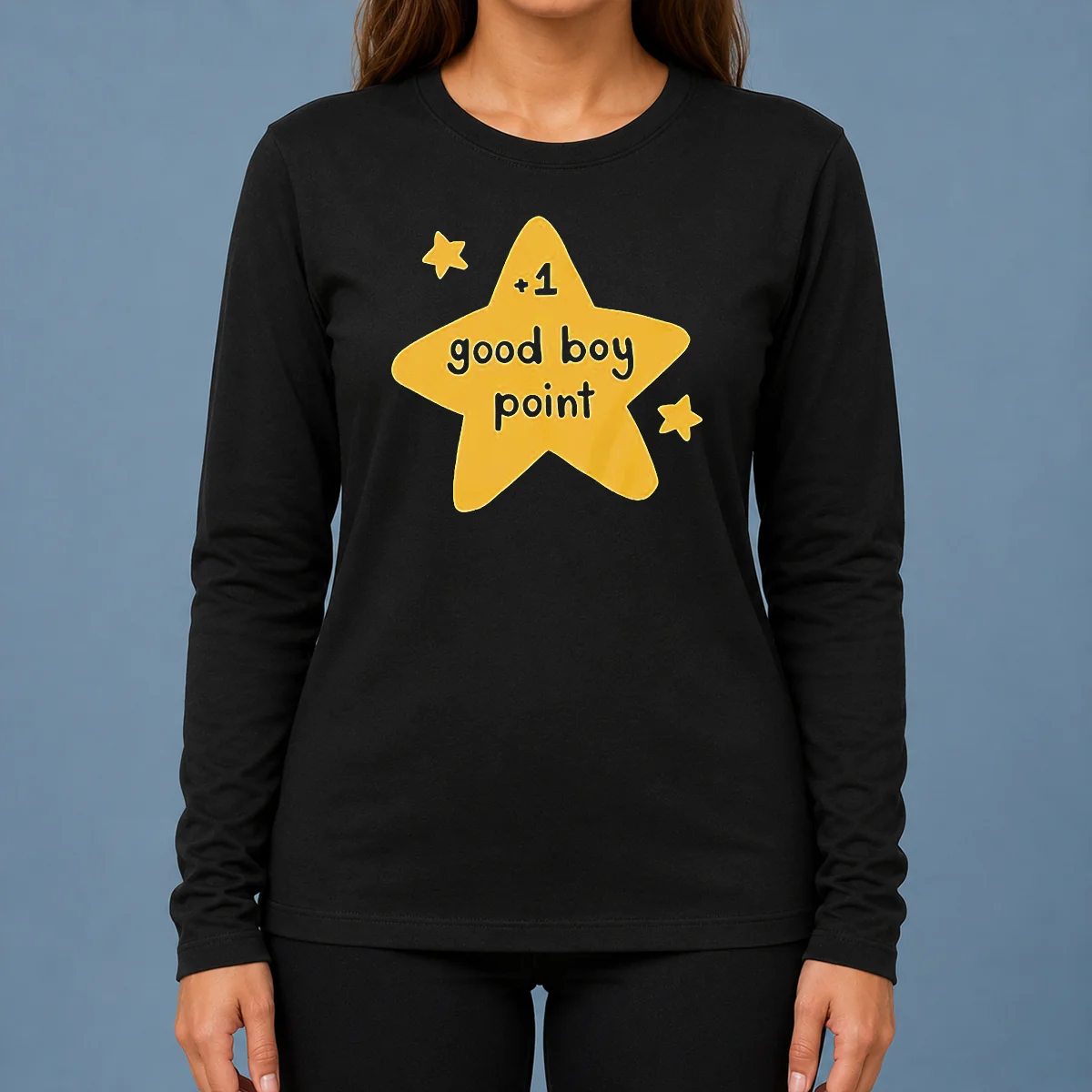 Premium Plus 1 Good Boy Point Star Reward Positive Reinforcement Long Sleeve Shirt