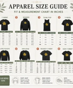 Size chart for Premium Plus 1 Good Boy Point Star Reward Positive Reinforcement with measurements in inches and cm