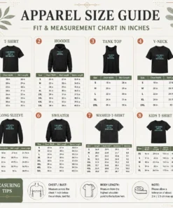 Size chart for Premium Pretty I Am Both Hot And Bothered showing garment measurements in inches and cm