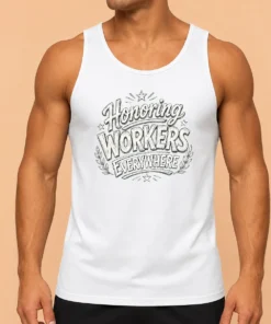 Premium Pretty Labour Day Pride Sketch Tank Top