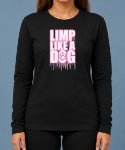 Premium Pretty Limp Like A Dog Paw Print Long Sleeve Shirt