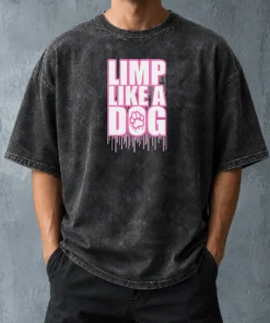 Premium Pretty Limp Like A Dog Paw Print Washed T-Shirt