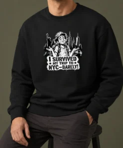 Premium Pretty NYC Trip Survivor Stencil Sweater
