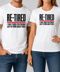 Premium Pretty RE TIRED Funny Office Burnout Graphic