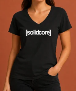 Premium Solidcore Fitness Pilates Workout Strength Training V-Neck Shirt