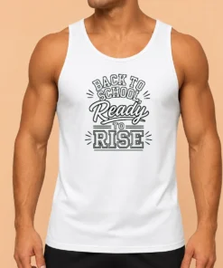 Pretty Back To School Ready To Rise Line Art Tank Top