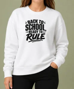 Pretty Back To School Ready To Rule Silhouette Sweater