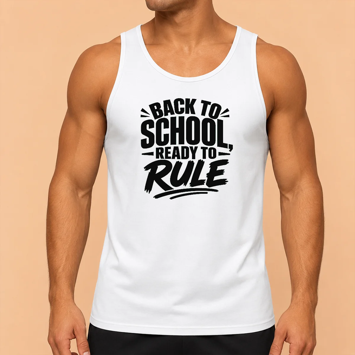 Pretty Back To School Ready To Rule Silhouette Tank Top