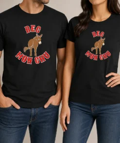 Pretty Donkey Bec Mon Chu t shirt featuring a colorful donkey graphic on a soft cotton tee
