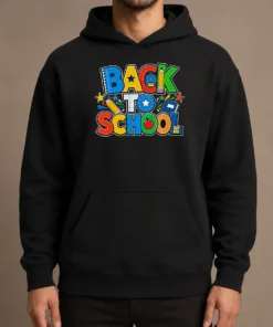 Pretty Exciting Back To School Silhouette For Students Hoodie