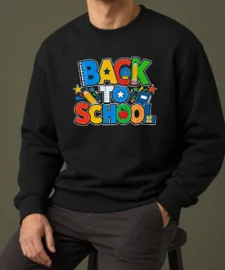 Pretty Exciting Back To School Silhouette For Students Sweater