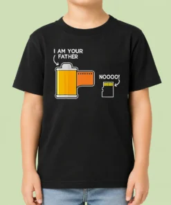 Pretty Film Canister Telling The Scared SD Memory Card I Am Your Father Meme Kids T-Shirt