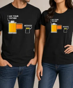 Pretty Film Canister Telling The Scared SD Memory Card I Am Your Father Meme t shirt in classic crew neck style