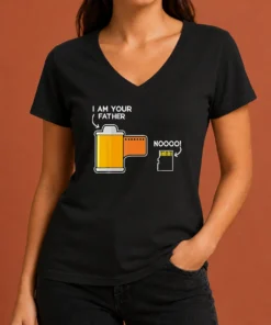 Pretty Film Canister Telling The Scared SD Memory Card I Am Your Father Meme V-Neck Shirt