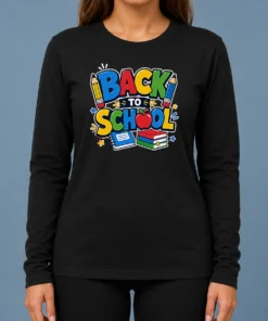 Pretty Fun Back To School Typography Long Sleeve Shirt