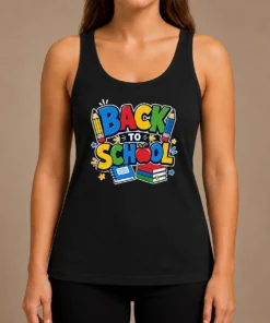 Pretty Fun Back To School Typography Tank Top