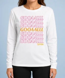 Pretty Gooalll Spin Soccer Fan Goal Long Sleeve Shirt