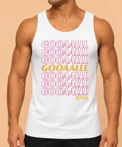Pretty Gooalll Spin Soccer Fan Goal Tank Top